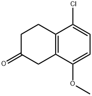 5-Chloro-8-methoxyl-2-tetralone 구조식 이미지