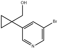 (1-(5-broMopyridin-3-yl)cyclopropyl)Methanol 구조식 이미지