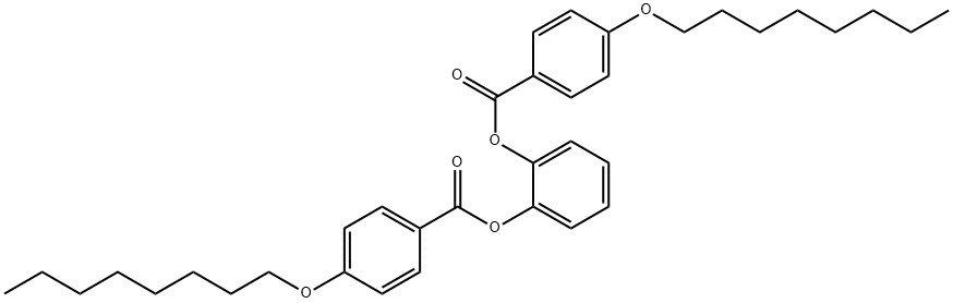 1,2-phenylene bis(4-(octyloxy)benzoate) Structure