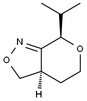 7H-Pyrano[3,4-c]isoxazole,3,3a,4,5-tetrahydro-7-(1-methylethyl)-,trans-(9CI) Structure