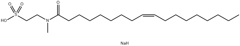 나트륨 N-메틸-N-올레일 타우레이트 구조식 이미지