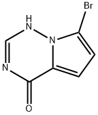 7-bromo-3H,4H-pyrrolo[2,1-f][1,2,4]triazin-4-one 구조식 이미지