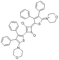 1,2-BIS(3,4-DI-PHENYL-5-MORPHOLINO-THIENE-2-YL)-2-OXO-CYCLOBUTENYLIUM-4-OLAT Structure