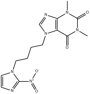 7-(4'-(2-nitroimidazole-1-yl)butyl)theophylline Structure