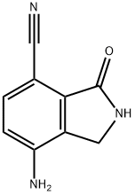 7-aMino-3-oxoisoindoline-4-carbonitrile Structure