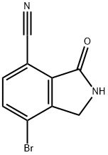 7-broMo-3-oxoisoindoline-4-carbonitrile Structure