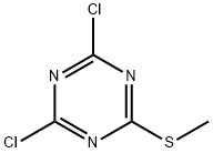 2,4-디클로로-6-(메틸티오)-1,3,5-트리아진 구조식 이미지