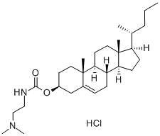 3â[N-(N",N"-디메틸아미노에탄)-카바모일]콜레스테롤 구조식 이미지