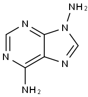 9H-퓨린-6,9-디아민(9CI) 구조식 이미지