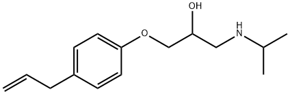 1-(p-Allylphenoxy)-3-(isopropylamino)-2-propanol Structure