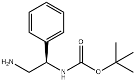 [(1R)-2-AMINO-1-PHENYLETHYL]-CARBAMIC ACID 1,1-DIMETHYLETHYL ESTER Structure