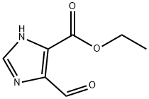 1H-이미다졸-4-카르복실산,5-포르밀-,에틸에스테르(9CI) 구조식 이미지