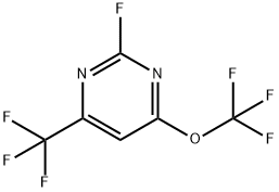 2-fluoro-4-trifluoromethoxy-6-trifluoromethyl-pyrimidine Structure