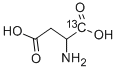 DL-ASPARTIC-1-13C ACID Structure