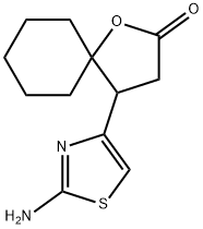 4-(2-AMINO-THIAZOL-4-YL)-1-OXA-SPIRO[4.5]DECAN-2-ONE 구조식 이미지