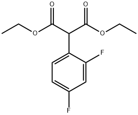 디에틸2,4-디플루오로페닐말로네이트 구조식 이미지