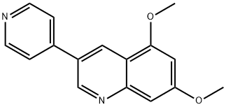 5,7-DIMETHOXY-3-(4-PYRIDINYL)QUINOLINE DIHYDROCHLORIDE 구조식 이미지