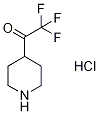 4-(트리플루오로아세틸)피페리딘HCl 구조식 이미지