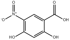 2,4-dihydroxy-5-nitrobenzoic acid Structure