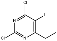 2,4-DICHLORO-6-ETHYL-5-FLUOROPYRIMIDINE 구조식 이미지