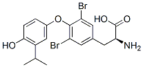 3,5-dibromo-3'-isopropylthyronine Structure