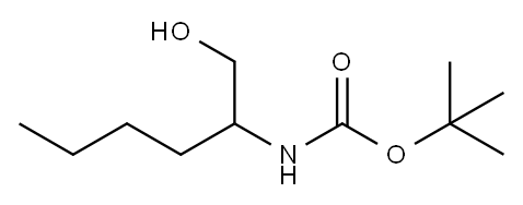 N-BOC-DL-2-AMINO-1-HEXANOL  90 Structure