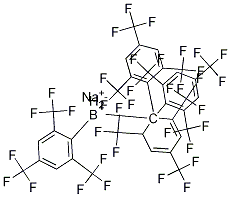 붕산염(1-),테트라키스[2,4,6-트리스(트리플루오로메틸)페닐]-,나트륨(1:1) 구조식 이미지