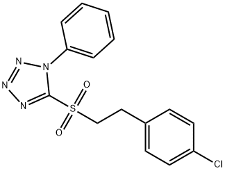 5-(4-클로로펜에틸술포닐)-1-페닐-1H-테트라졸 구조식 이미지