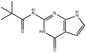 Propanamide, N-(4,7-dihydro-4-oxo-3H-pyrrolo[2,3-d]pyrimidin-2-yl)-2,2-dimethyl- Structure