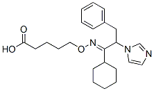 5-[(1-cyclohexyl-2-imidazol-1-yl-3-phenyl-propylidene)amino]oxypentano ic acid 구조식 이미지