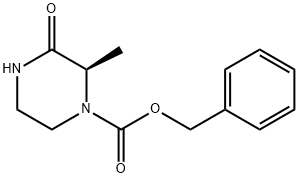 (R)-4-Cbz-3-메틸-피페라진-2-온 구조식 이미지
