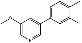 3-(3-Fluoro-4-Methylphenyl)-5-Methoxypyridine Structure