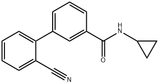 3-(2-Cyanophenyl)-N-cyclopropylbenzaMide Structure