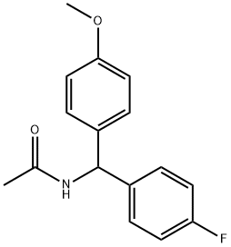 N-[(4-Fluorophenyl)(4-Methoxyphenyl)Methyl]acetaMide Structure