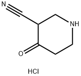 4-Oxopiperidine-3-carbonitrile hydrochloride Structure