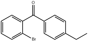 (2-BROMOPHENYL)(4-ETHYLPHENYL)METHANONE Structure