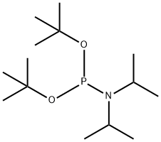 Di-tert-butyl N,N-diisopropylphosphoramidite Structure