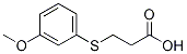 3-[(3-Methoxy)phenylthio] propionic acid Structure