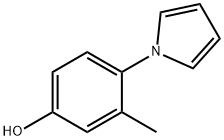 3-메틸-4-(1H-PYRROL-1-YL)페놀 구조식 이미지