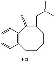 5(6H)-Benzocyclooctenone, 7,8,9,10-tetrahydro-6-((dimethylamino)methyl )-, hydrochloride Structure