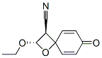 1-Oxaspiro[3.5]nona-5,8-diene-3-carbonitrile,2-ethoxy-7-oxo-,trans-(9CI) Structure