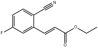 2-Propenoic acid, 3-(2-cyano-5-fluorophenyl)-, ethyl ester, (2E)- Structure