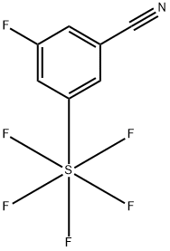 3-Fluoro-5-(pentafluorosulfur)benzonitrile Structure