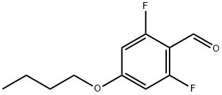 4-Butoxy-2,6-difluorobenzaldehyde 구조식 이미지