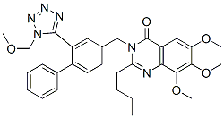 4(3H)-Quinazolinone,  2-butyl-6,7,8-trimethoxy-3-[[2-[1-(methoxymethyl)-1H-tetrazol-5-yl][1,1-biphenyl]-4-yl]methyl]- Structure