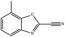 2-Benzoxazolecarbonitrile,  7-methyl- Structure
