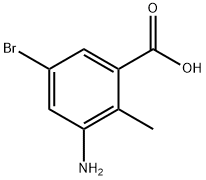 3-Amino-5-bromo-2-methylbenzoic acid Structure