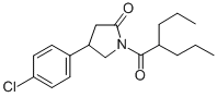 4-(4-chlorophenyl)-1-(2-propylpentanoyl)pyrrolidin-2-one Structure