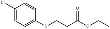 ETHYL 3-[(4-CHLOROPHENYL)THIO]PROPANOATE Structure