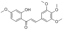 (1-(2-hydroxy-4-methoxyphenyl)-3-(3,4,5-trimethoxyphenyl)-2-propen-1-one)  구조식 이미지